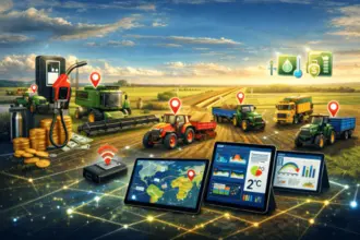 GPS monitoring for an agricultural company's